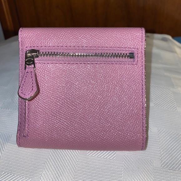 NWT Coach Small Wallet Glitter Crossgrain Leather - Picture 2 of 5